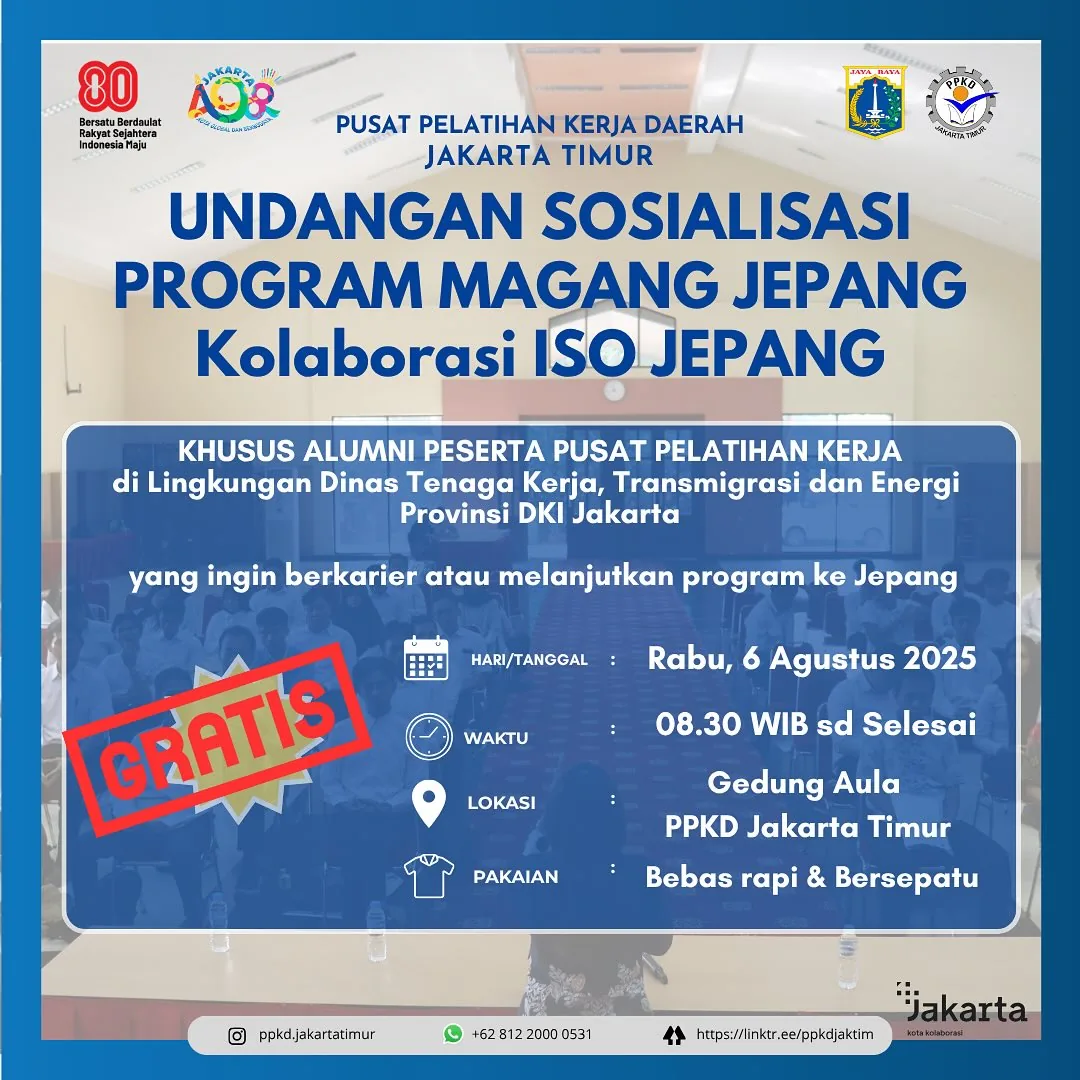 UNDANGAN SOSIALISASI PROGRAM MAGANG JEPANG – PPKD PROVINSI MALUKU